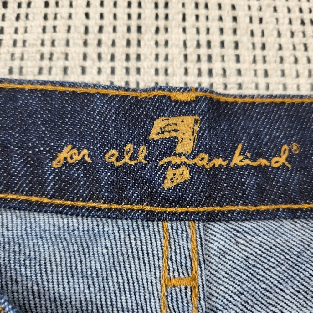 7 For All Mankind Bootcut Jeans Womens 31 Blue Medium Wash Denim USA - Picture 3 of 10